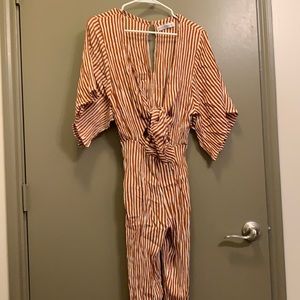 Orange and White jumpsuit